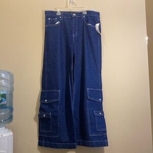 Wide Leg Urban Outfitters Blue Jeans